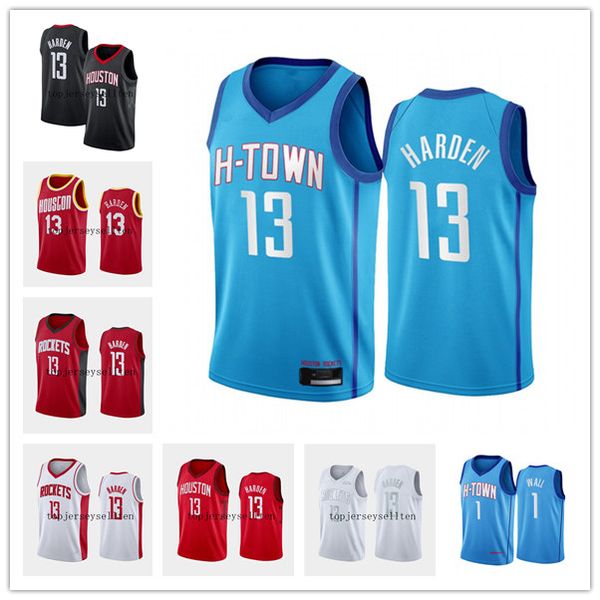 

houston rockets men nba john wall james harden 2020-21 icon association city basketball jersey h-town, Black