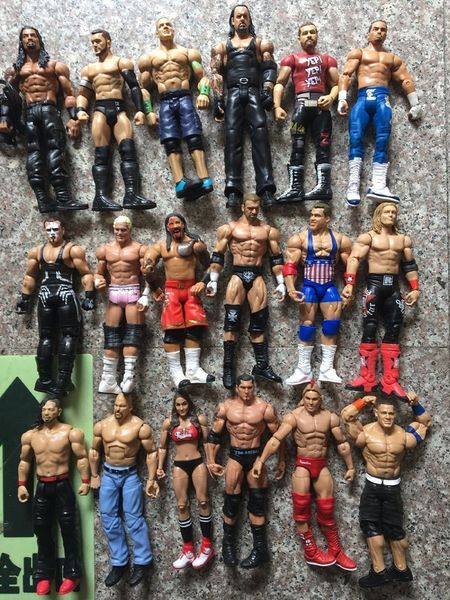 

dozens of new style of wrestler multi-joint movable doll boxer wrestling warrior action figures toys for kid