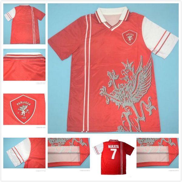 

ретро перуджа футбол джерси 98 99 1998 1999 calcio девять bernardini nakata rapajc petrachi ze 'maria colonnello винтажный классический футб, Black;yellow