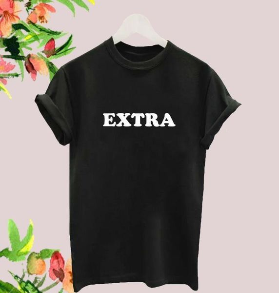 

extra letters print women tshirt cotton casual funny t shirt for lady yong girl tee hipster drop ship s-400, White