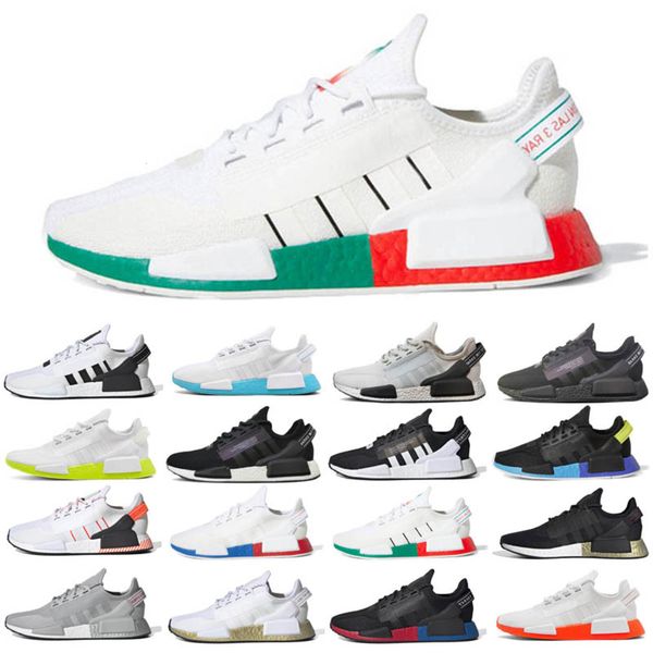 

2020 aqua tones munich r1 v2 mens running shoes hu human race xr1 williams core blacl carbon men women sports sneakers trainers 36-45