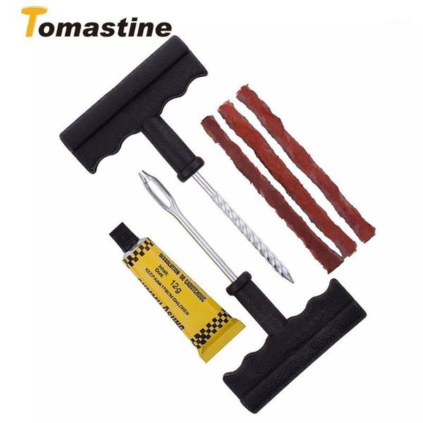 

6pcs car tire repair tool tire repair kit studding tool set auto bike tubeless tyre puncture plug garage car accessories1