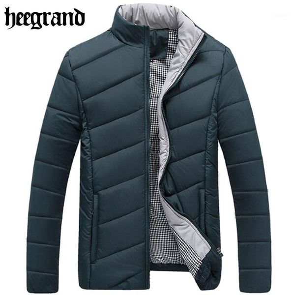 

hee grand 2020 men striped padded leisure winter jackets fashion patchwork color warm parka overcoats hombre chaqueta mwm9021, Tan;black
