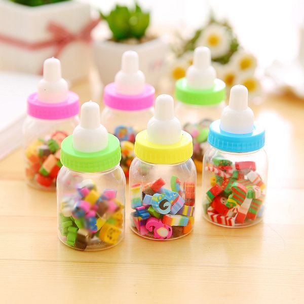 

factory t children's creative cartoon animal fruit bottle eraser student rubber stationery learning supplies batch