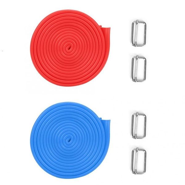 

1pcs elastic yoga tension band rubber stretch resistant band belt gym fitness yoga training equipment with buckles