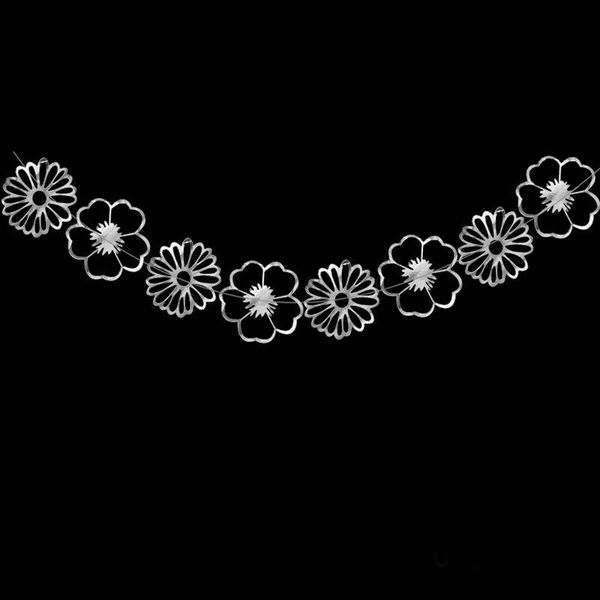 

золотые серебряные цветы гирлянды свадебный баннер рождения день рождения bunting pantnant детская душ свадебная гирлянда флагов партии укра