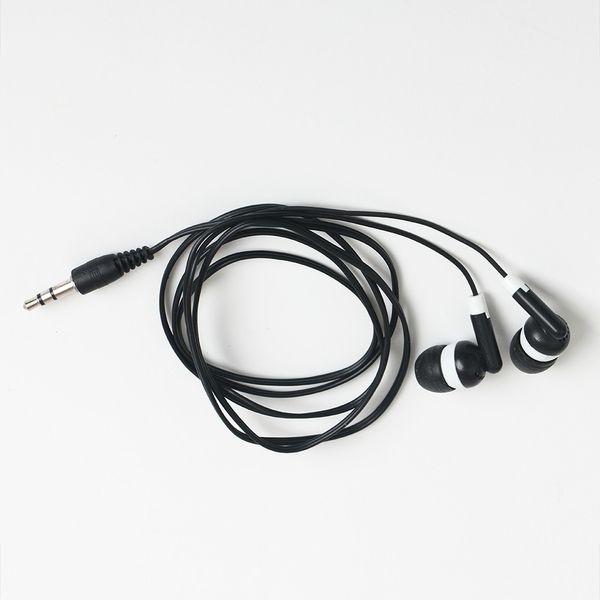 Универсальные самые дешевые одноразовые черные красочные 3,5 мм в ушных наушниках наушники для наушников на наушниках для мобильного телефона MP3 MP4