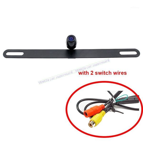 

universal night vision ccd car parking reverse camera number plate backup positive mirror camera parking line on or off1