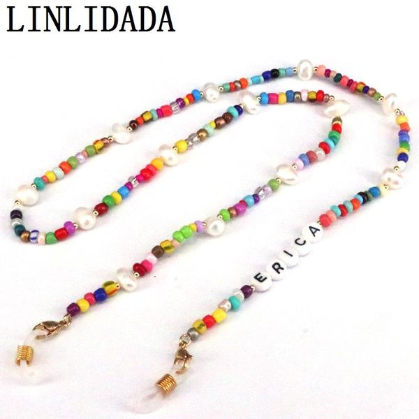 

chains fashion 5pcs, colorful bead crystal glasses neck strap chain string for eyeglasses beads necklace sunglasses cord rope lanyard, Silver