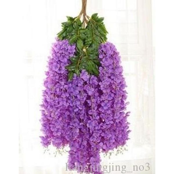 

elegant wisteria vines with dense planting wisteria flowers and rayon flower vines decorate the wedding garde sqcagc homes2007