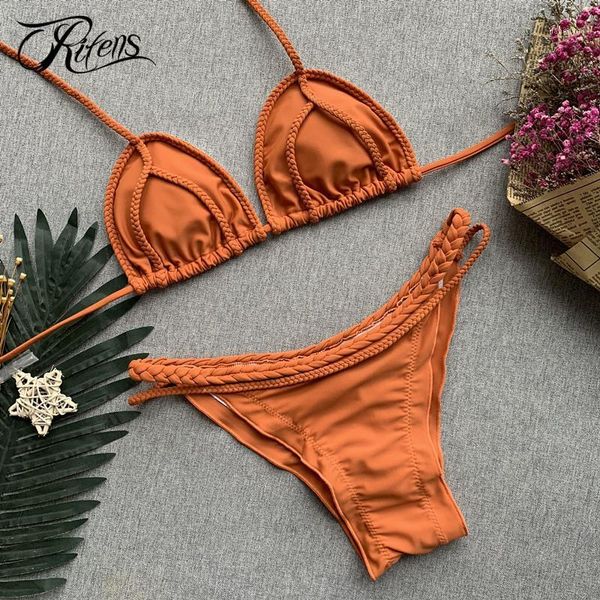 

urifens summer bandage thong bikinis push up 2019 swimsuit women beach swimwear solid biquinis maillot de bain femme ljn921, White;black