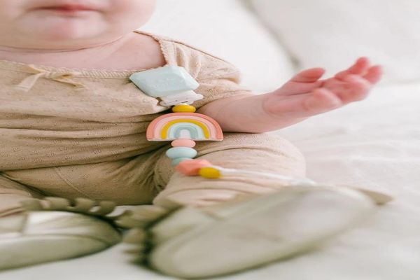 

1 шт. радуга sile beas minal newborn modyler pacifier clips держатель цепь пищевой средний держатель q wmtcbr