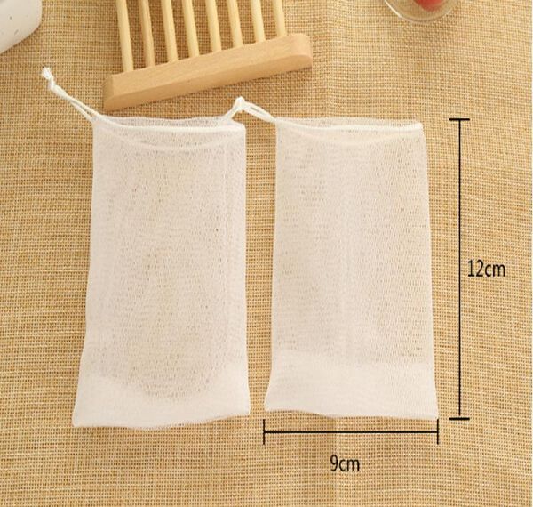 

10pcs/pack mesh soap sack saver pouch drawstring holder bags for making bubbles non-toxic double-layer jlliciq ffshop2001