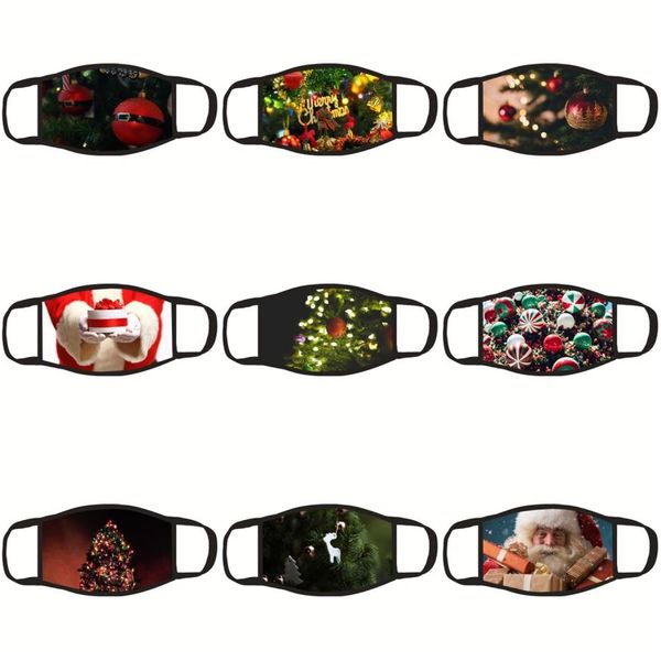 

santa face santa claus fashion claus #128 masks washable reusable luxury print designer breathable mask mask designer trend kvnoo