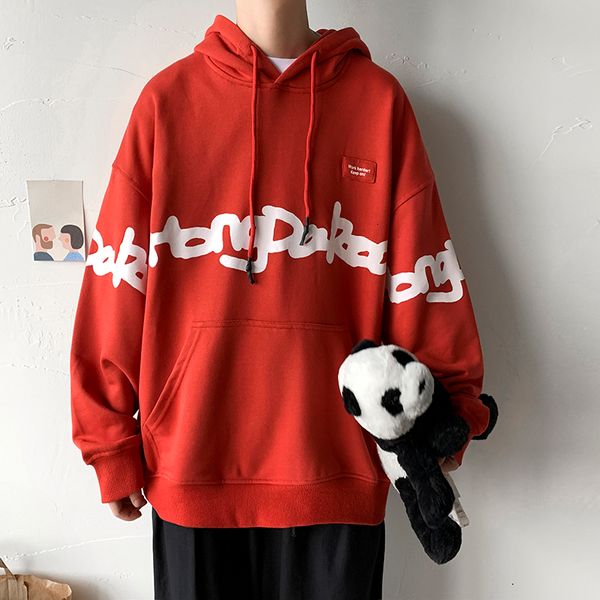 

2021 spring autumn skateboard casual new men's hip hop hoodies sweatshirts streetwear one piece brand black white fashion clothe 8d71