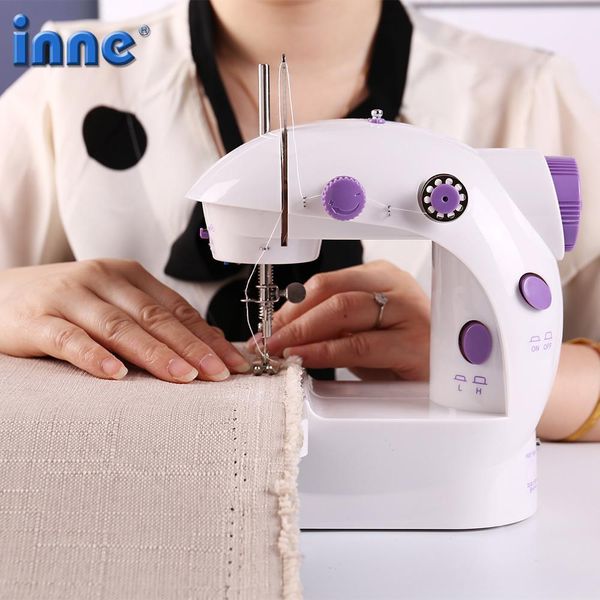 

inne sewing machine portable mini deskfoot pedal night light household straight line cutter matic winding mending bbyvay