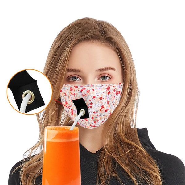 

factory party children drink masks for anti pm2.5 pollution fog cotton mouth straw mask reusable washable dustproo