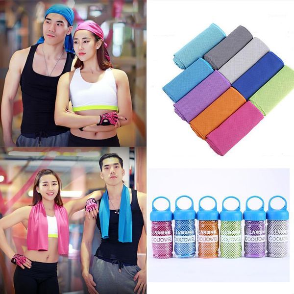 

fashion sport ice towel utility enduring instant cooling face towel heat relief reusable chill cool towe 1pc drop shipping1