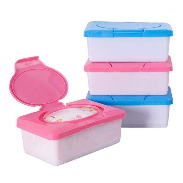 

dry wet tissue paper case baby wipes napkin storage box plastic holder container1