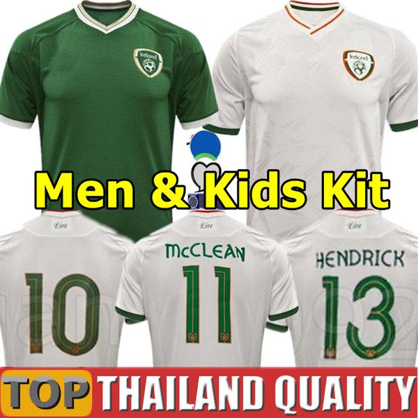 

20 21 ireland soccer jerseys 2020 2021 home away republic of ireland national team thailand quality football shirt men kids kit uniforms, Black;yellow