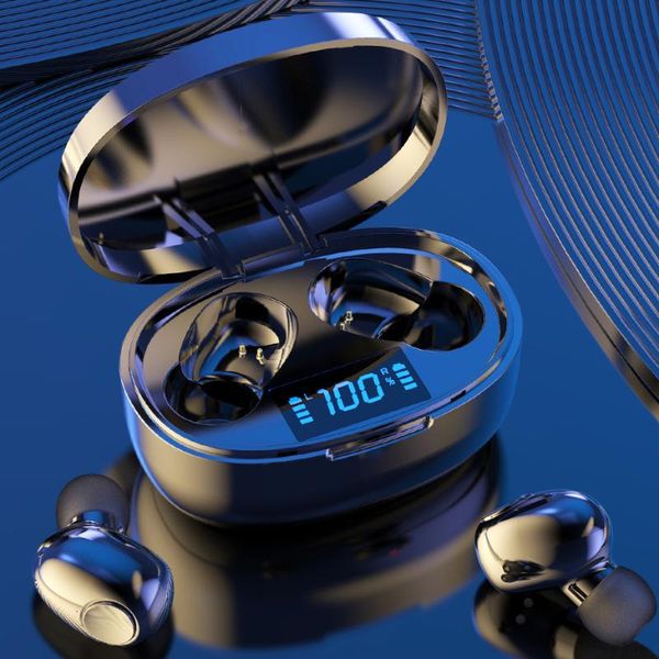 

wireless bluetooth earphone with microphone sports waterproof wireless headphones headsets with led power display music earbuds