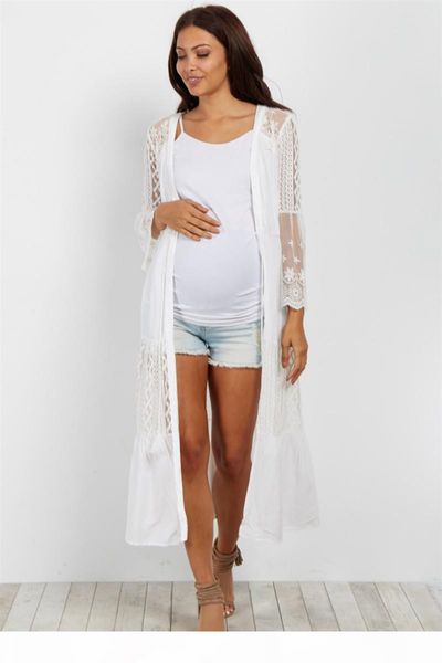 

2020 swimsuit cover-ups lace cotton patchwork women summer beach tunic plus size beachwear long kimono cadigan blouse swimwear cover up, White;black