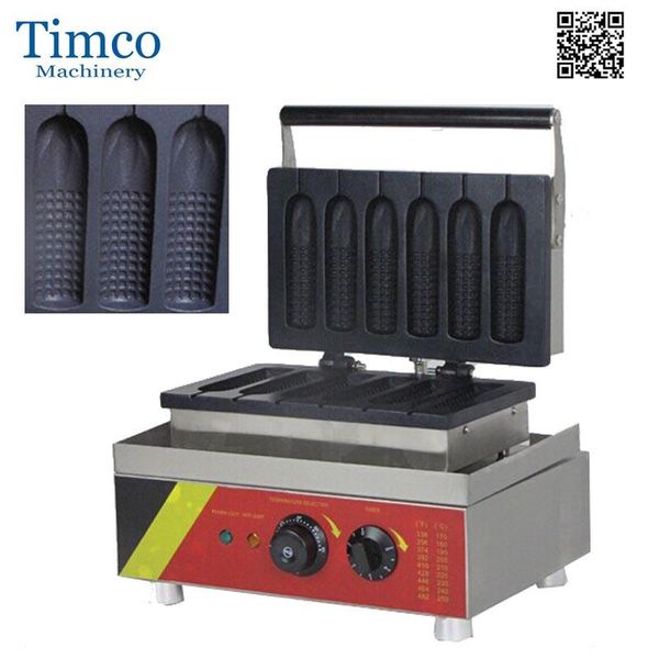 

corn dog stick waffle machine 6pcs electric muffin maker making machines