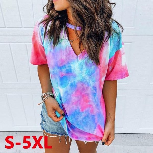 

running jerseys women short sleeve shirts tie dye print yoga t-shirts sports quick dry athletic fitness crop gym 1, Black;blue