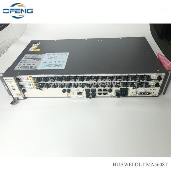 

fiber optic equipment hua wei olt ma5608t 1*mcud1 10g control board + 1*mpwd ac power 1*2*gpfd 16 port b+ c+ c++ service1