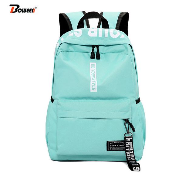 

bag school women backpack school bags for teenage girls 2019 black female schoolbag teens men casual style student book bag y200706