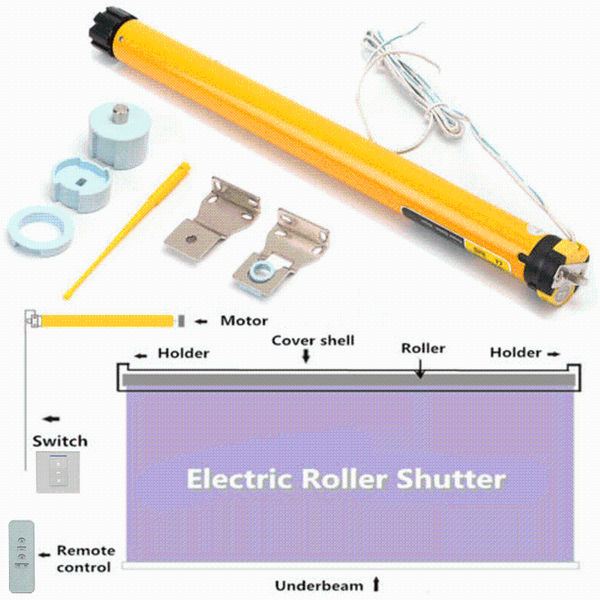 

smarthome automatic electric curtains dc 12v 900ma 30rpm automatic diy electric roller blind shade tubular motor kit