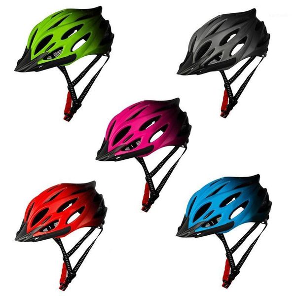 

cycling caps & masks eps ultralight breathable mtb bike helmet hat with light road mountain riding racing safety cap1, Black
