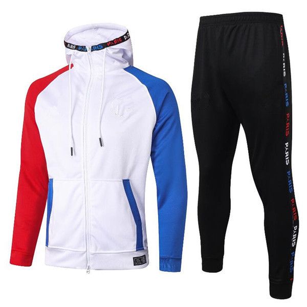 

2020 2021 paris tracksuit 20 21 verratti soccer jogging men jacket mbappe survetement paris men football training suit jacket, Black