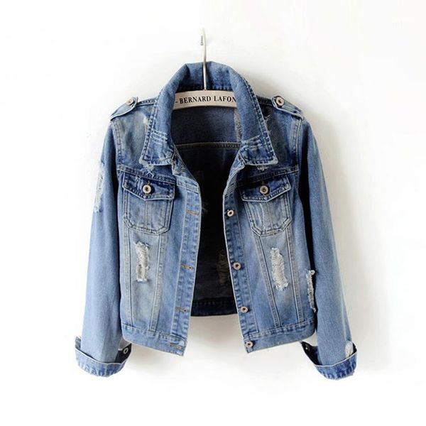 

women denim jacket coat jean casual pattern female basic coat slim windbreaker pockets vintage autumn slim lady outwear1, Black;brown
