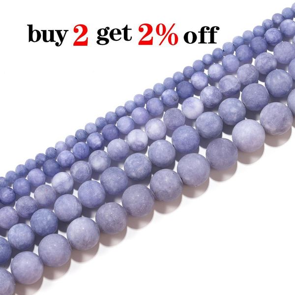 

1strand lot 4 6 8 10mm matte frosted purple chalcedony stone round loose spacer beads for diy bracelet jewelry makings supplies h bbyycq, Silver