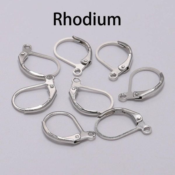 

20pcs lot 1510mm gold french lever earring hooks wire settings base hoops earrings for diy jewelry making supplies h jlllbh, White