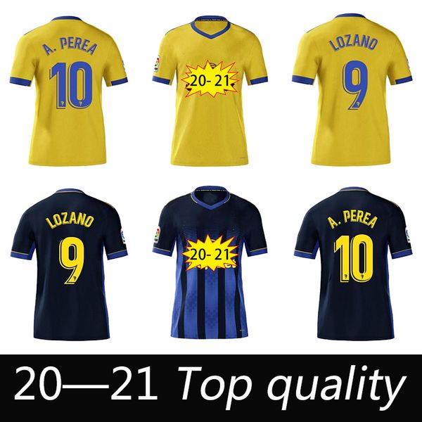 

adult+kids kit 2020 2021 cadiz soccer jerseys mans sets 20 21 alex lozano nano alejo mari perea salvi football shirts, Black;yellow