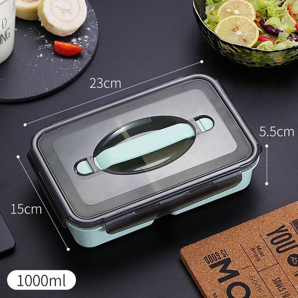 

worthbuy японские дети lunch box микроволновая бенто коробка с отсеками соломы пшеницы bento lunch box герметичный контейнер еды jllmpw