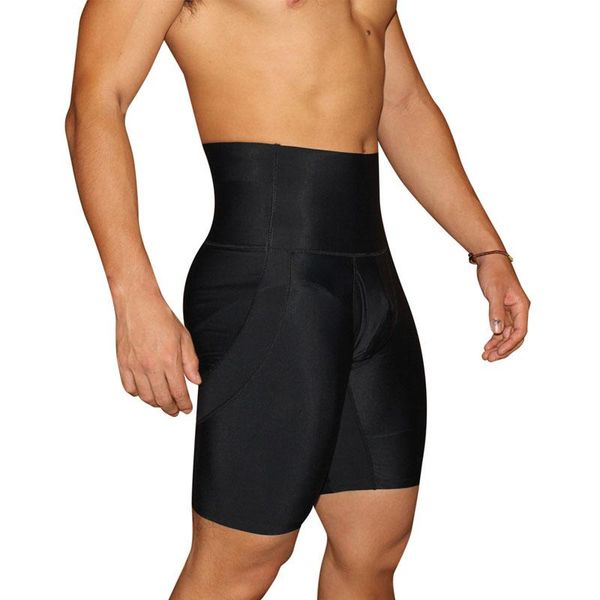 

men's body shapers mens shaper compression shorts waist trainer tummy control slimming shapewear modeling girdle boxer panties, Black;brown