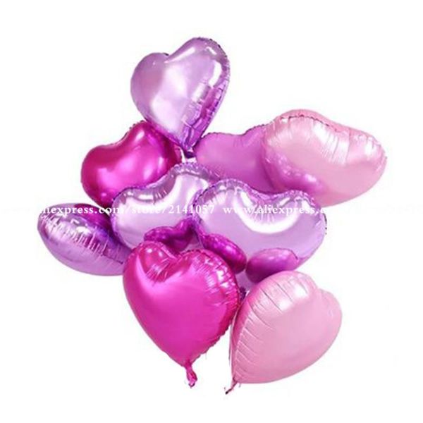 

5pcs lot 18inch valentine's day star and heart foil balloons helium birthday wedding globos party decoration air balls bbyeqe