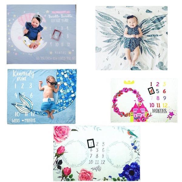 

infants milestone pgraphy blanket little lion printing pattern baby creative p background cloth decoration y201009