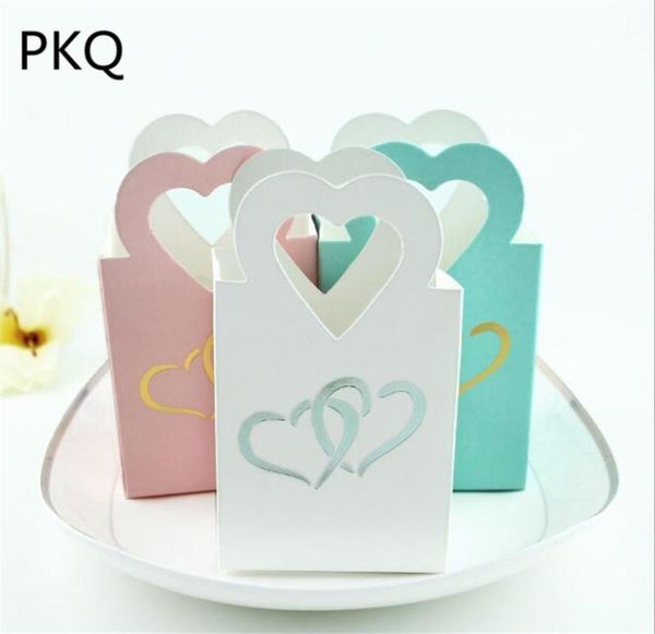 

100pcs creative wedding box small jewelry packaging gift bag christmas party favor bag paper present bags 6x3.8x10.5cm1
