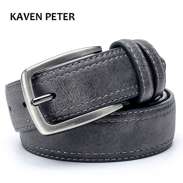 

mens belts luxury branded leather belt men famous belt for man designer belts with vintage style for jeans 3.5 cm wide 201112, Black;brown