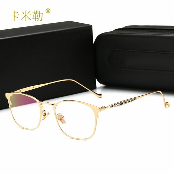 

classic box flat lens fashion eyeglass can be equipped with myopia frame trendy glasses 8088 kml-designer, White;black