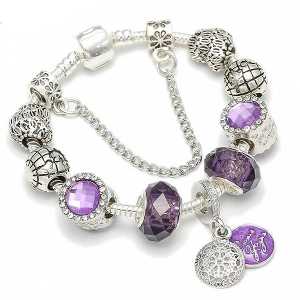 

togory dropshipping silver color charm bracelets for women kids crystal animal style beads fine bracelets pulseras jewelry, Golden;silver