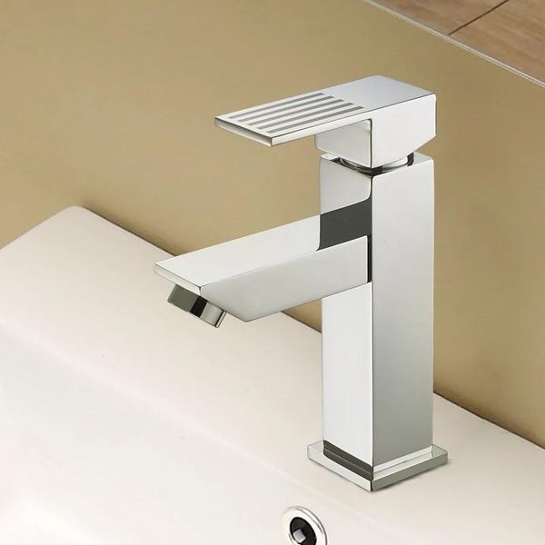 

chrome латунный горячий холодный кран ванной комнаты бассейна смеситель смеситель кран хром одно отверстие ванная комната умывальник бесплат