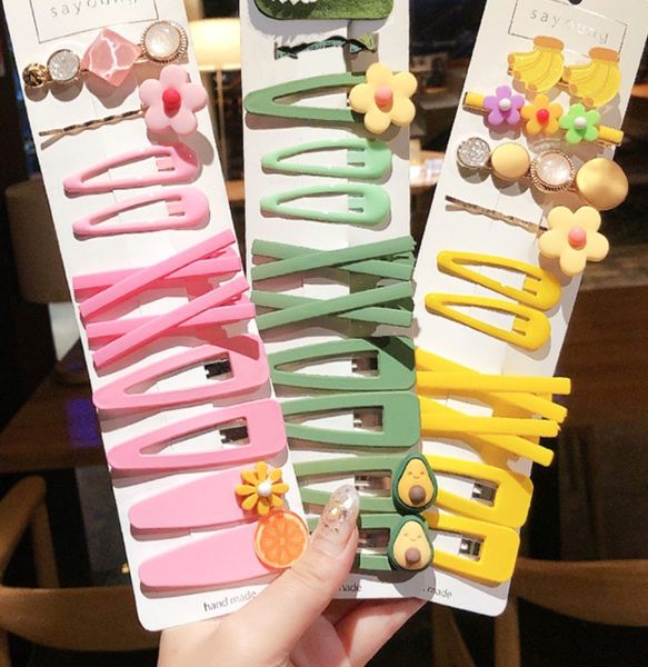 

girls cute cartoon animal fruit colorful hair pins children sweet hair clip barrettes headband kids fashion hair accessories kids gifts, Slivery;white