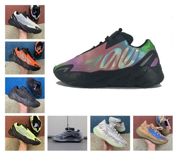 

kanye west 700 wave runner 380 azael alien blue oat mist vanta running sports shoes mens womens outdoors sneakers trainers size eur 46