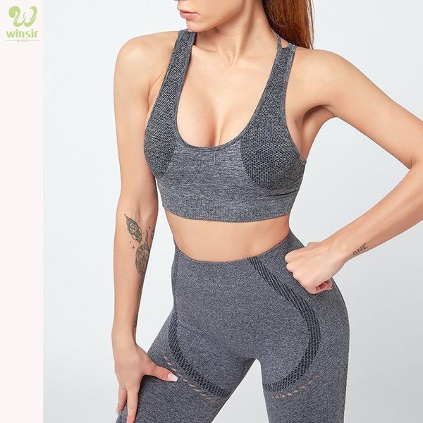 

new arrivals designer women outfits sports bra two pieces sport suit yoga set gym high waist women tight elastic bra vest shorts, White;red