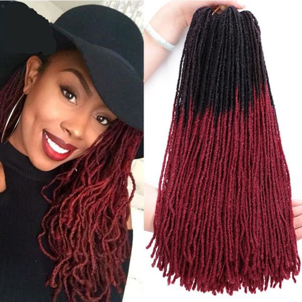 Dreadlocks Sister Locs Micro Locs Crochet Hair Extensions Cabelo Sintético Tecer 18 polegadas Ganchos Presente Straight para Mulheres Dhgate DIY Micro